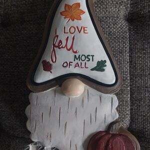 Resin "I Love Fall Most Of All" Gnome